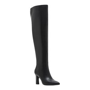 Madden Girl Women's Sizzlee Over The Knee High Heel Dress Boots Black Size 7 1/2